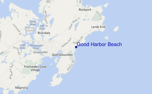 locatiekaart van Good Harbor Beach