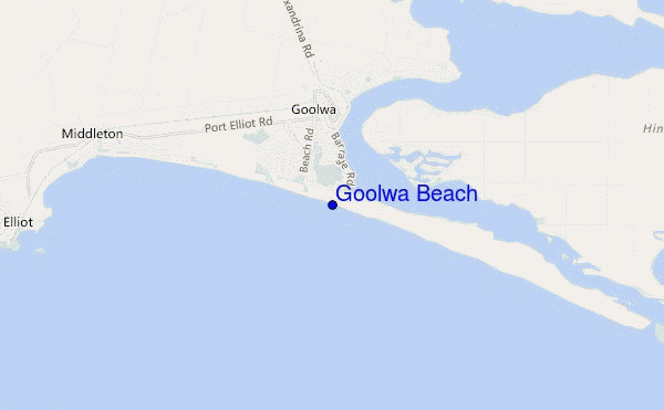 locatiekaart van Goolwa Beach