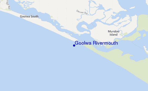 locatiekaart van Goolwa Rivermouth