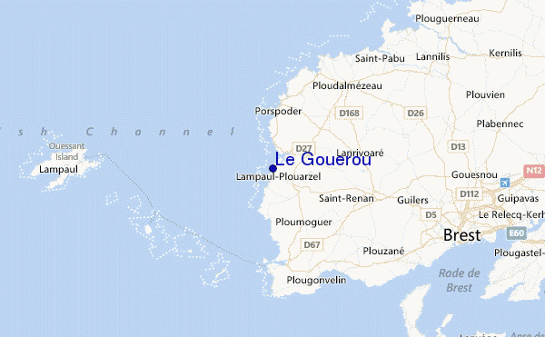 Le Gouerou Location Map
