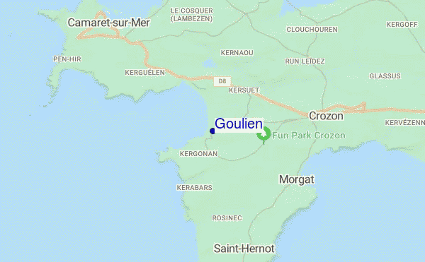 locatiekaart van Goulien