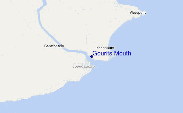 locatiekaart van Gourits Mouth