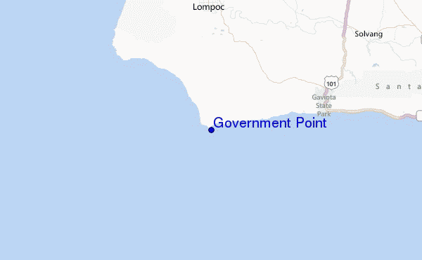 Government Point Location Map