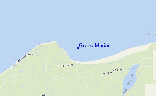 locatiekaart van Grand Marias