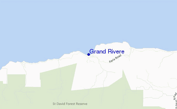 locatiekaart van Grand Rivere