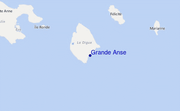 locatiekaart van Grande Anse