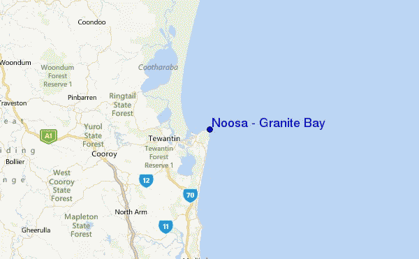 Noosa - Granite Bay Location Map