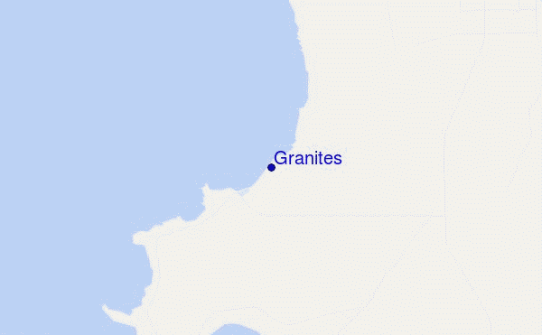 locatiekaart van Granites