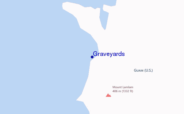 locatiekaart van Graveyards