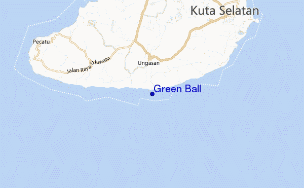 locatiekaart van Green Ball