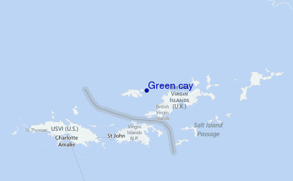Green cay Location Map