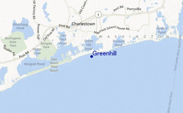 locatiekaart van Greenhill