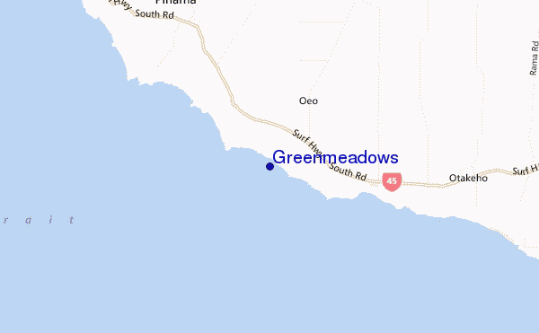 locatiekaart van Greenmeadows