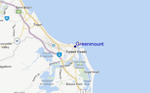 locatiekaart van Greenmount