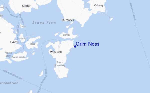 Grim Ness Location Map