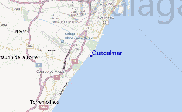 locatiekaart van Guadalmar