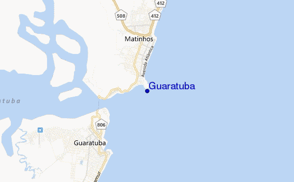 locatiekaart van Guaratuba
