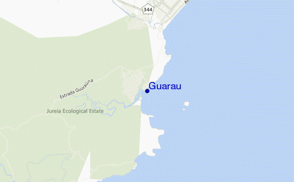 locatiekaart van Guarau