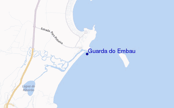locatiekaart van Guarda do Embau