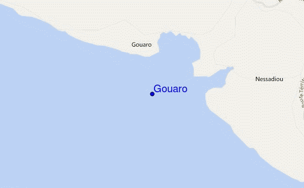 locatiekaart van Gouaro