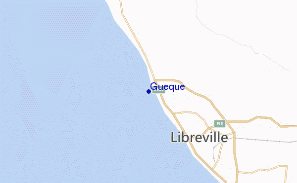 locatiekaart van Gueque