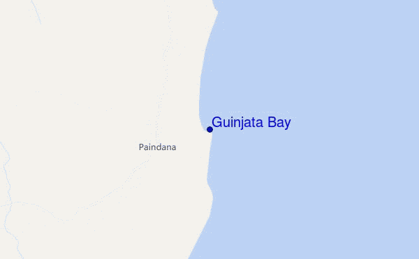 locatiekaart van Guinjata Bay