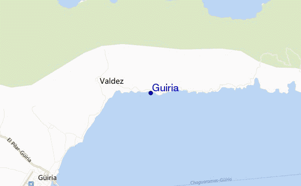 locatiekaart van Guiria