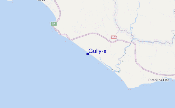 locatiekaart van Gully's