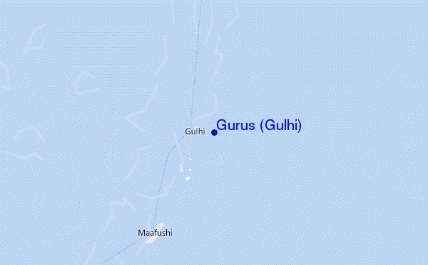 locatiekaart van Gurus (Gulhi)