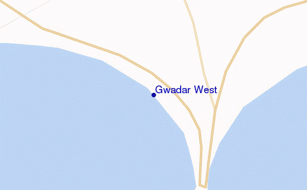 locatiekaart van Gwadar West