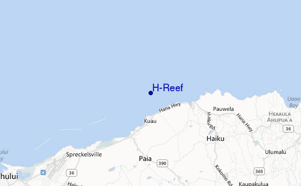 locatiekaart van H-Reef