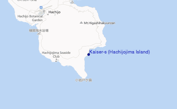 locatiekaart van Kaiser's (Hachijojima Island)