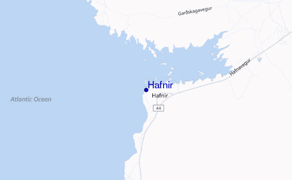 locatiekaart van Hafnir