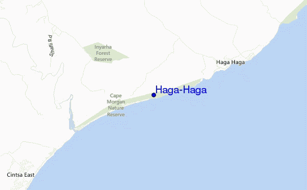locatiekaart van Haga-Haga
