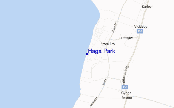 locatiekaart van Haga Park