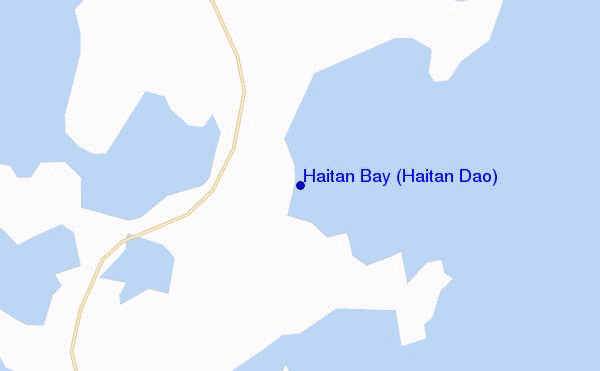 locatiekaart van Haitan Bay (Haitan Dao)
