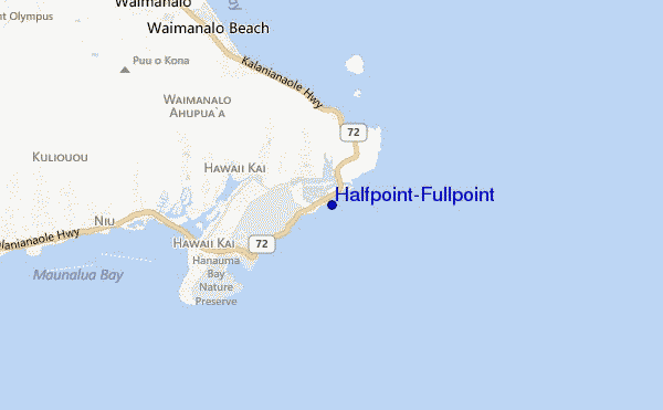 locatiekaart van Halfpoint/Fullpoint