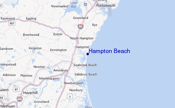 Hampton Beach Location Map