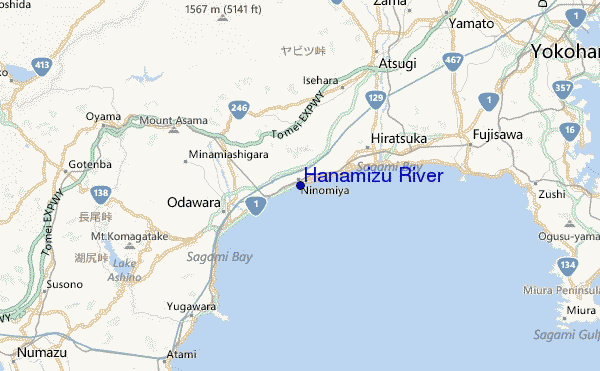 Hanamizu River Location Map