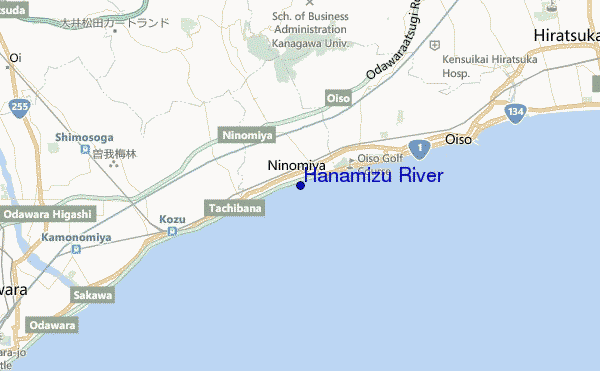 locatiekaart van Hanamizu River