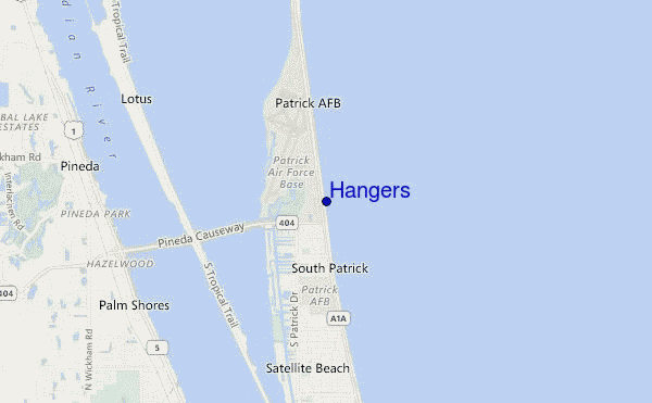 locatiekaart van Hangers