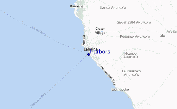 locatiekaart van Harbors