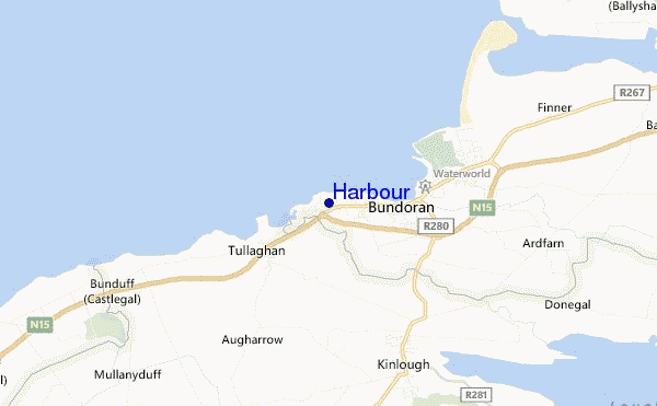 locatiekaart van Harbour
