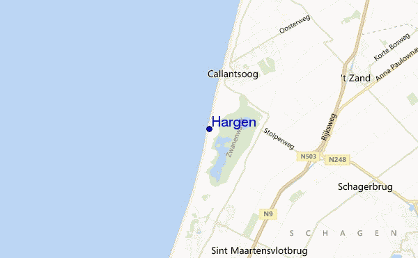 locatiekaart van Hargen