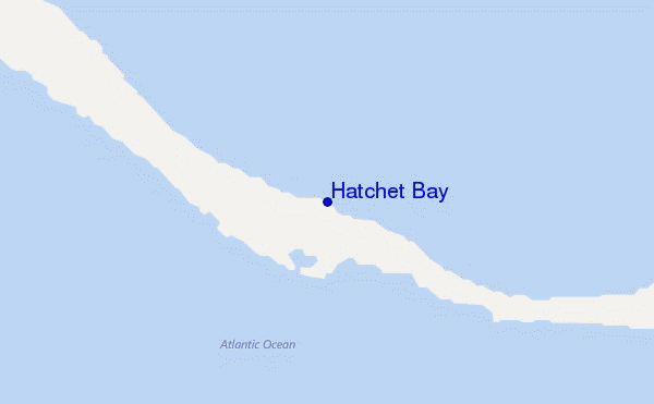 locatiekaart van Hatchet Bay