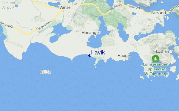 locatiekaart van Havik