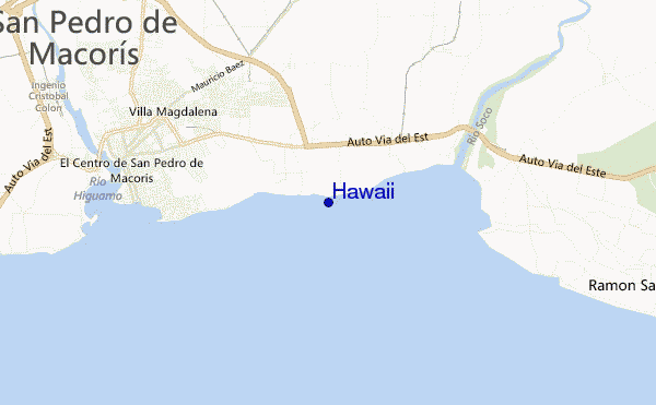 locatiekaart van Hawaii
