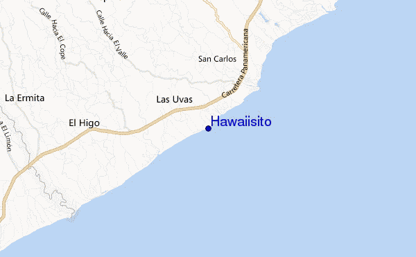 locatiekaart van Hawaiisito