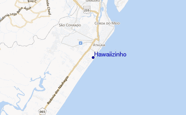 locatiekaart van Hawaiizinho