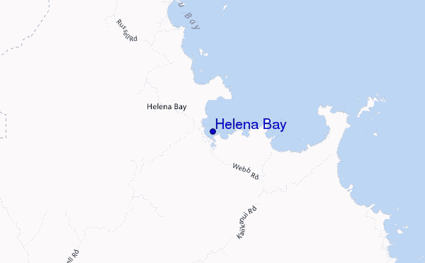 locatiekaart van Helena Bay